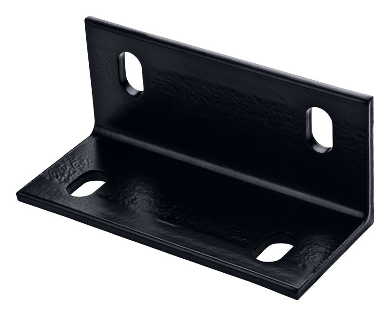 National Hardware 3 in. H X 6.6 in. W X 0.25 in. D Black Structural Steel Inside/Outside Wide Corner (Pack of 5)