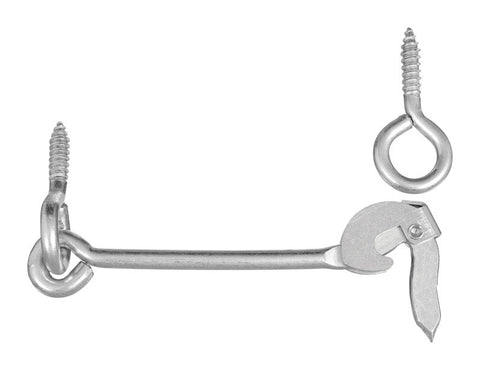 National Hardware Large Zinc-Plated Silver Steel 6 in. L Safety Gate Hook 1 pk