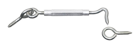 National Hardware Zinc-Plated Aluminum/Steel Hook Turnbuckle 11 in. L