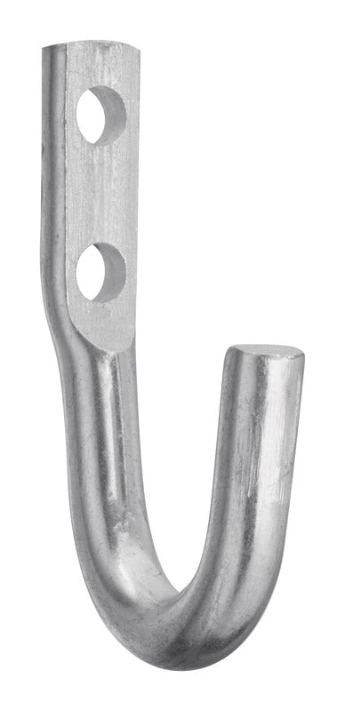 National Hardware Medium Zinc-Plated Silver Steel 2 in. L Rope/Tarp Hook 100 lb 1 pk