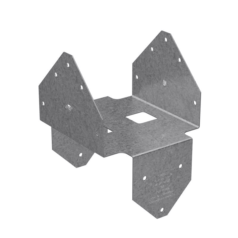 Base para poste de acero galvanizado Simpson Strong-Tie ZMax de 2.93 pulg. de alto x 5.5625 pulg. de ancho, calibre 18