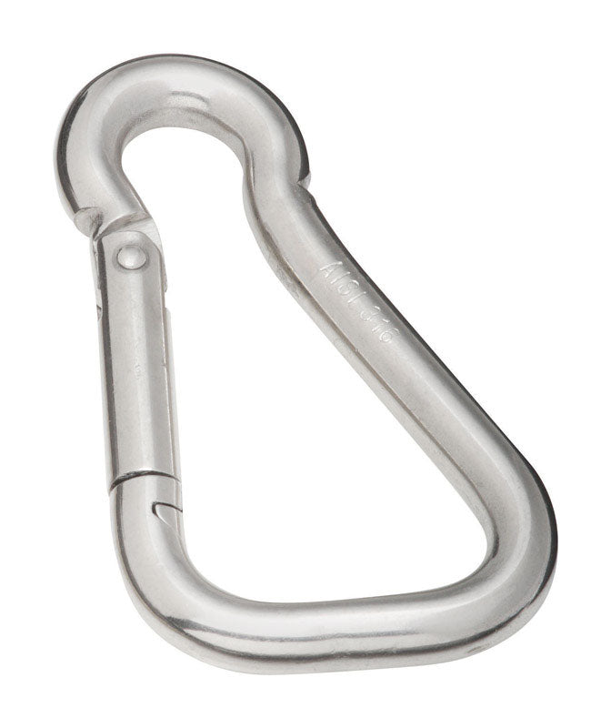 National Hardware 5/8 in. D X 4-11/16 in. L Stainless Steel Spring Snap 925 lb (Pack of 3)