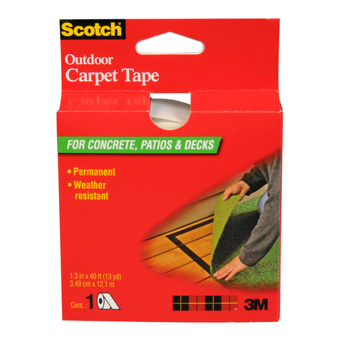 Scotch 1.3 in. W X 40 ft. L Reversible Outdoor Carpet Tape