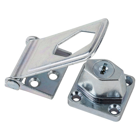 National Hardware Zinc-Plated Steel 3.5 in. L Keyed Hasp Lock 1 pk (Pack of 5)