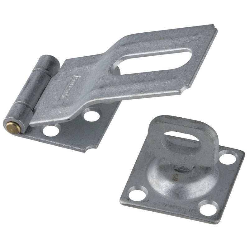 National Hardware Galvanized Brass/Steel 3-1/4 in. L Swivel Staple Safety Hasp 1 pk (Pack of 5)