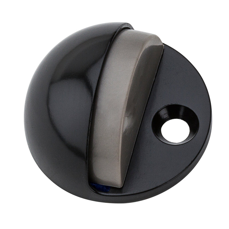 National Hardware Zinc Oil Rubbed Bronze Black Door Stop Mounts to floor 1.75 in. (Pack of 5)