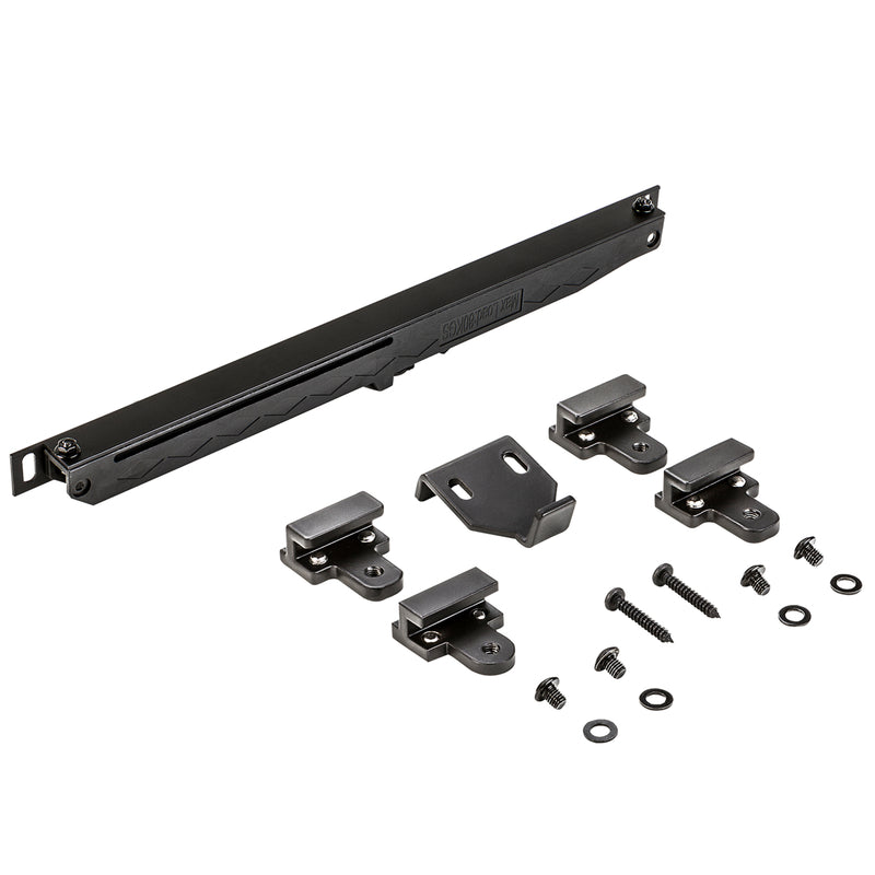 National Hardware Oil Rubbed Bronze Black Plastic Sliding Door Hardware Kit 1 pk (Pack of 2)