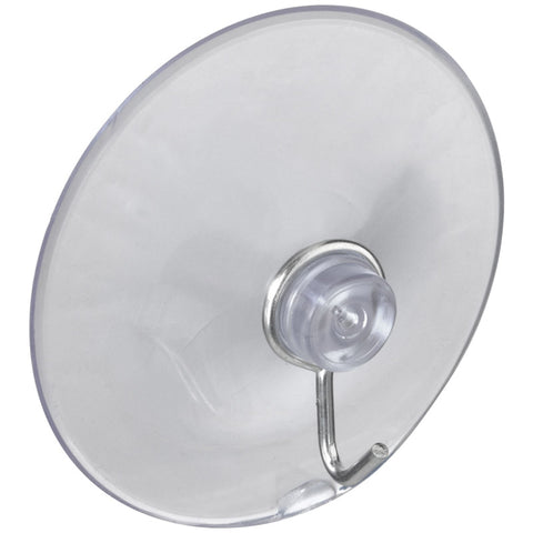 National Hardware 2-5/16 in. L Clear Metal/Plastic Large Suction Hook 2 lb. cap. 1 pk (Pack of 5)