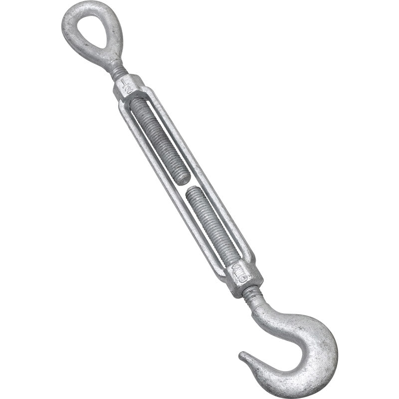 National Hardware 1/2 in. D X 6 in. L Galvanized Steel Hook and Eye Turnbuckle 1 pk (Pack of 10)