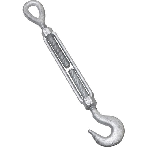National Hardware 1/2 in. D X 6 in. L Galvanized Steel Hook and Eye Turnbuckle 1 pk (Pack of 10)