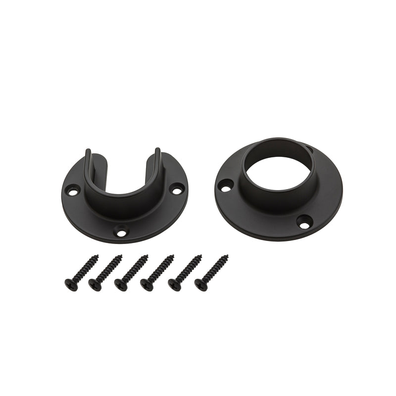 National Hardware 1.31 in. L X 1.31 in. D Oil-Rubbed Bronze Steel Closet Flange Set (Pack of 6)