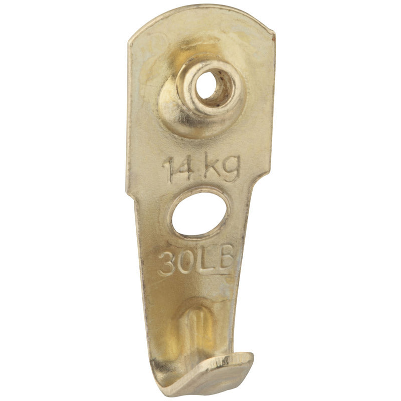 National Hardware Brass-Plated Picture Hanger 30 lb 4 pk (Pack of 5)