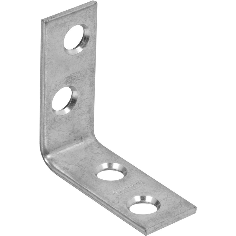 National Hardware 1.5 in. H X 0.63 in. W X 0.08 in. D Zinc-Plated Steel Inside Corner Brace (Pack of 40)