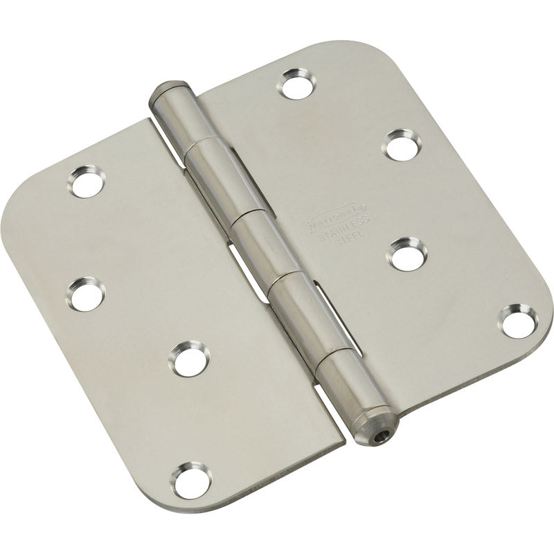 National Hardware 4 in. L Stainless Steel Door Hinge 1 pk (Pack of 3)