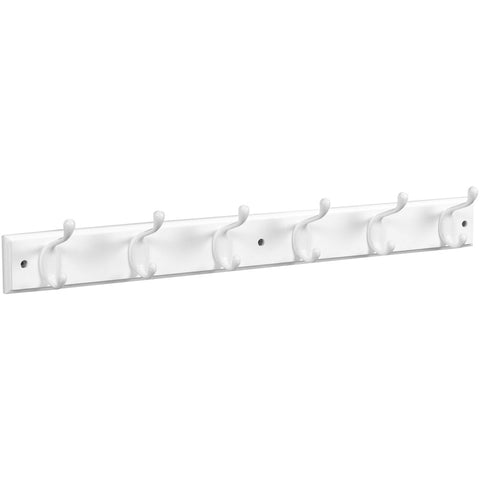 National Hardware 27 in. L White Wood White Hook Rack 1 pk (Pack of 4)