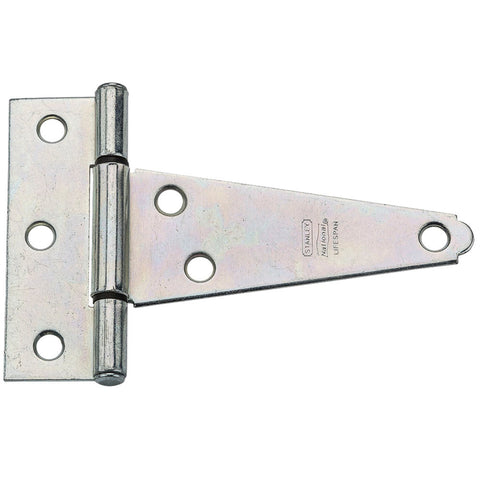 National Hardware 4 in. L Zinc-Plated Extra Heavy Duty T-Hinge 1 pk (Pack of 5)