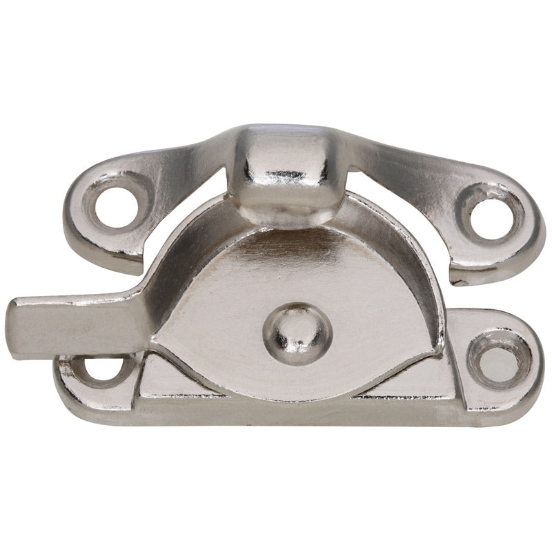 National Hardware Bright Nickel Die-Cast Zinc Sash Lock 1 pk (Pack of 5)