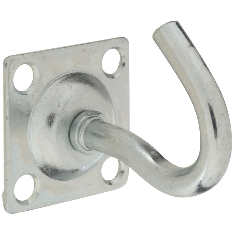National Hardware Medium Zinc-Plated Silver Steel 2.33 in. L Clothesline Hook 140 lb 1 pk (Pack of 5)
