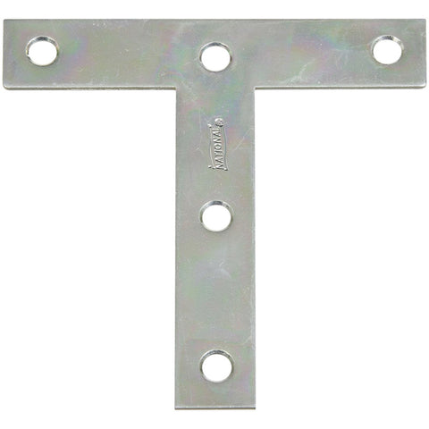 National Hardware 4 in. H X 3/4 in. W X 4 in. L Zinc-Plated Steel T-Plate (Pack of 20)