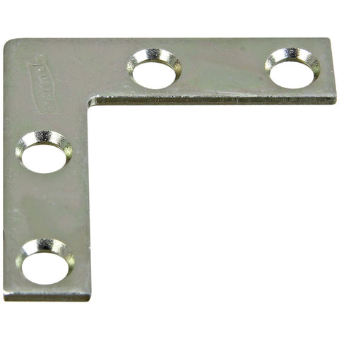 National Hardware Steel Flat Corner Brace (Pack of 40)