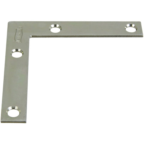 National Hardware 3 in. H X 1/2 in. W X 0.07 in. D Steel Flat Corner Brace (Pack of 40)