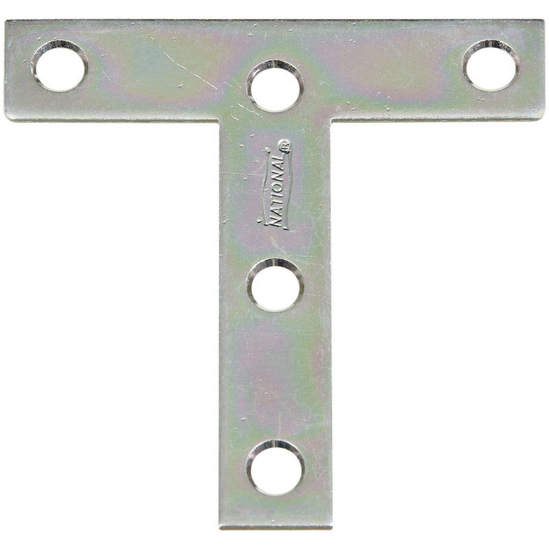 National Hardware 5/8 in. H X 5/8 in. W X 3 in. L Zinc-Plated Steel T-Plate (Pack of 20)