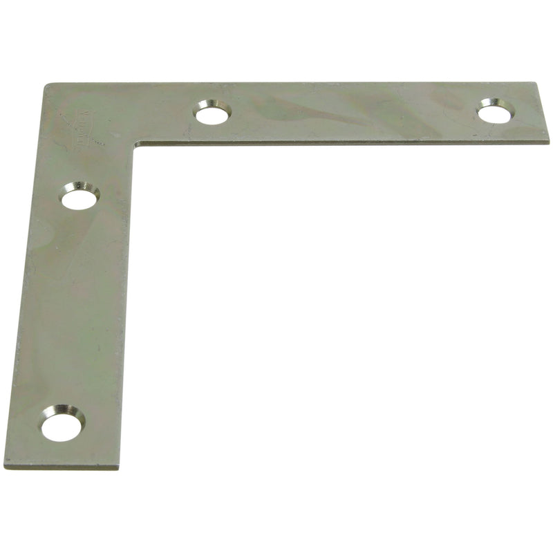 National Hardware 4 in. H X 0.75 in. W X 0.07 in. D Zinc-Plated Steel Flat Corner Brace (Pack of 20)