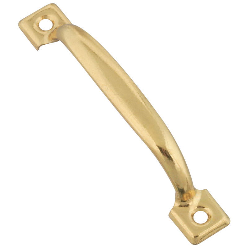 National Hardware 4.75 in. L Brass-Plated Gold Steel Door Pull (Pack of 10)