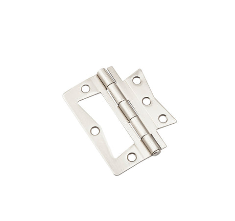 National Hardware 3 in. L Satin Nickel Surface-Mounted Hinge 2 pk (Pack of 5)