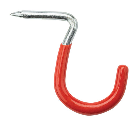 National Hardware 2-5/8 in. L Vinyl Coated Red Steel Storage Hook 20 lb. cap. 3 pk (Pack of 6)