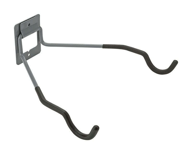 National Hardware 12 in. L Powder Coated Gray Steel Flip-Up Bike Hanger Holder 30 lb. cap. 1 pk (Pack of 6)