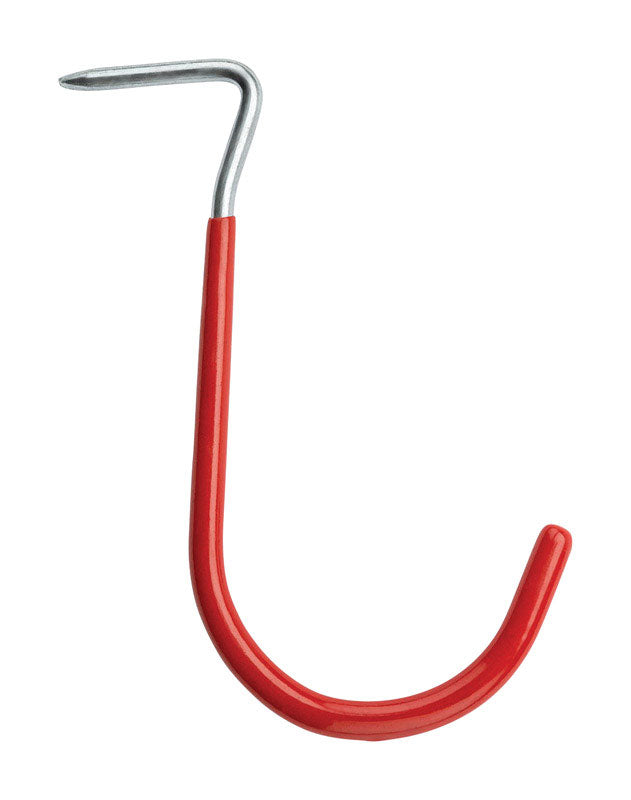 National Hardware 6 in. L Vinyl Coated Red Steel Hook 20 lb. cap. 2 pk (Pack of 6)