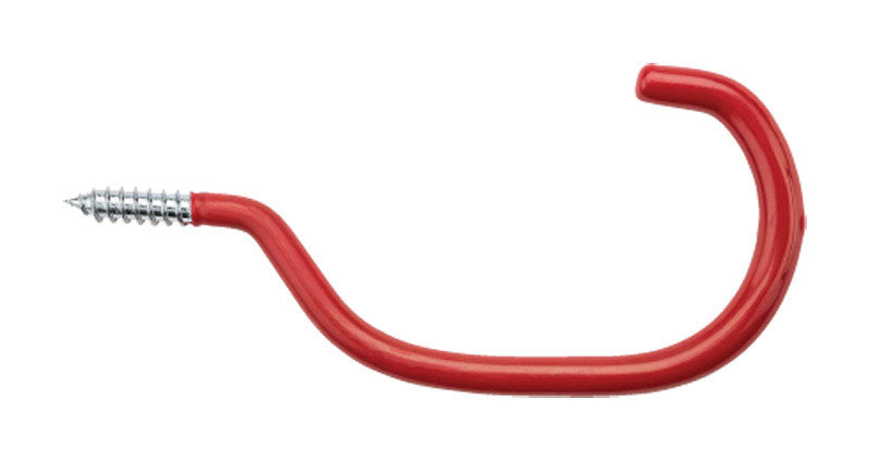 National Hardware 5.88 in. L Vinyl Coated Red Steel Bicycle Hook 40 lb. cap. 1 pk (Pack of 6)