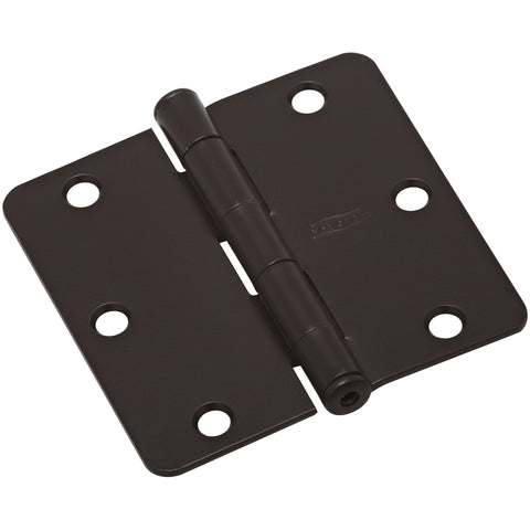 National Hardware 3-1/2 in. L Oil Rubbed Bronze Door Hinge 3 pk (Pack of 5)