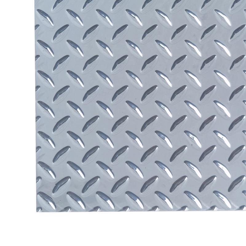 M-D Building Products Lámina de metal de aluminio plateado con acabado de diamante de 0.03 pulg. x 12 pulg. de ancho x 24 pulg. de largo (Paquete de 3)