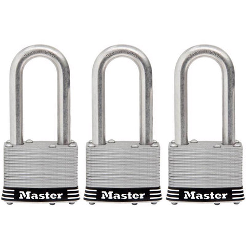 Master Lock 1-3/4 in. W Stainless Steel 4-Pin Cylinder Marine Padlock
