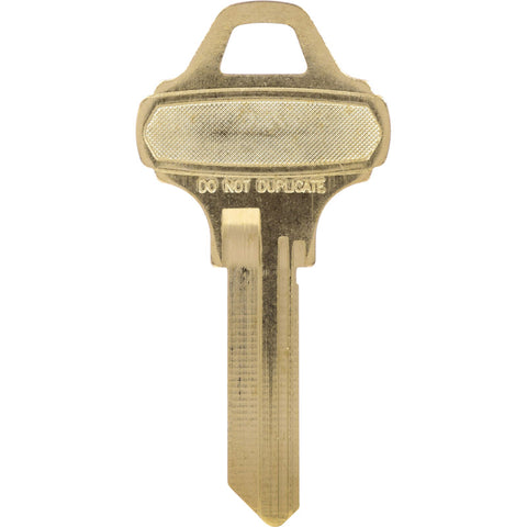 HILLMAN KeyKrafter Do Not Duplicate House/Office Universal Key Blank 2027 Single Gold (Pack of 4)