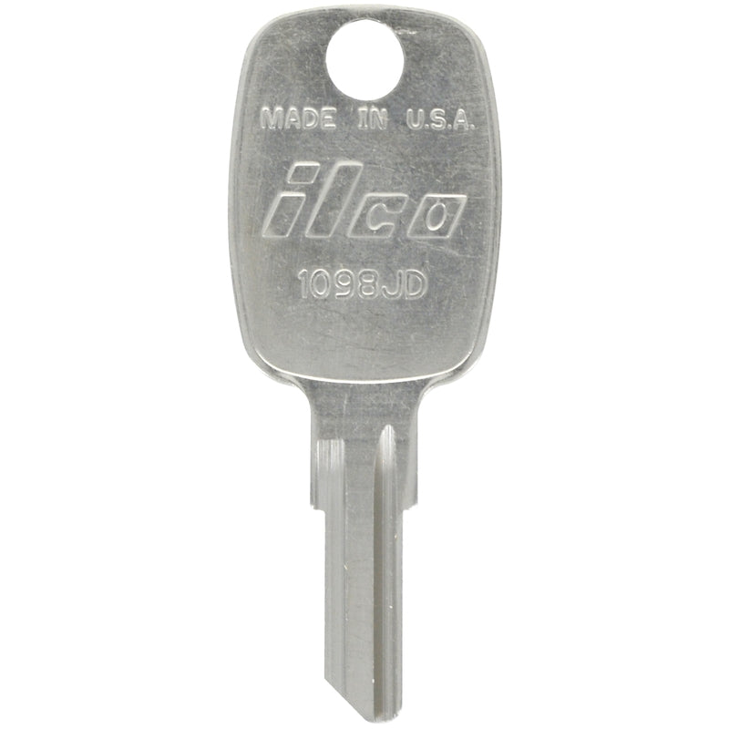 HILLMAN KeyKrafter Universal House/Office Key Blank 2049 Single For John Deere Locks Silver (Pack of 4)