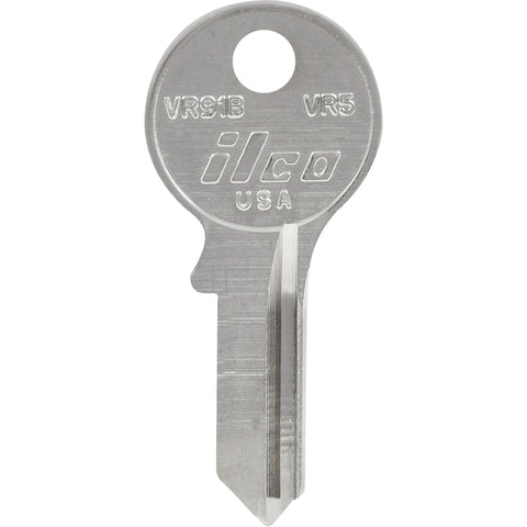 HILLMAN KeyKrafter Universal House/Office Key Blank 2037 Single For Viro Locks Silver (Pack of 4)