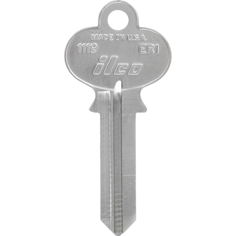 HILLMAN KeyKrafter House/Office Key Blank 2045 Single For Earl Locks Silver (Pack of 4)