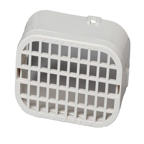 Amerimax 3 in. H X 4 in. W X 1.5 in. L White Plastic K Rodent Guard (Pack of 12)