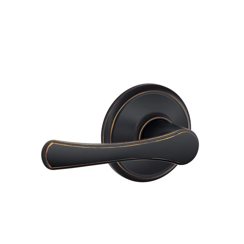 Schlage Avila Aged Bronze Passage Lever