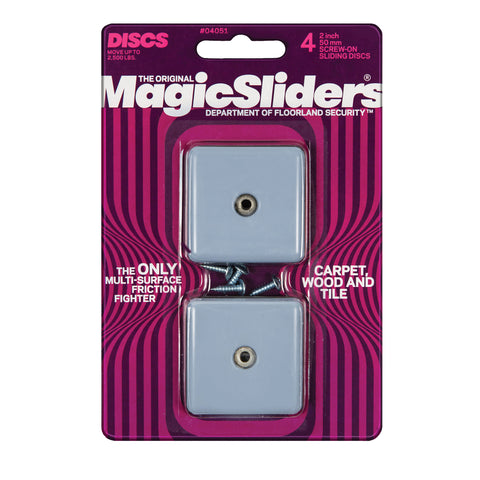 Magic Sliders Gray 2 in. Screw-On Nylon Sliding Discs 4 pk (Pack of 5)