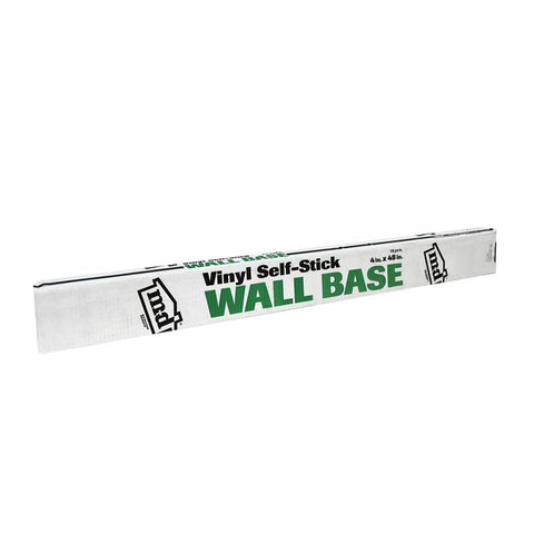M-D Building Products 4 in. H X 0.08 in. W X 48 in. L Self-Stick Black Vinyl Wall Base (Pack of 18)