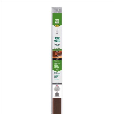 M-D Building Products DENY Bronze Aluminum/Vinyl Sweep For Doors 36 in. L X 0.25 in.