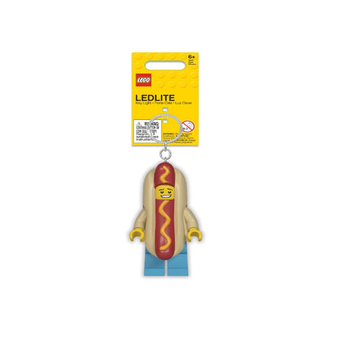 LEGO Classic Plastic Multicolored Hotdog Keychain Light