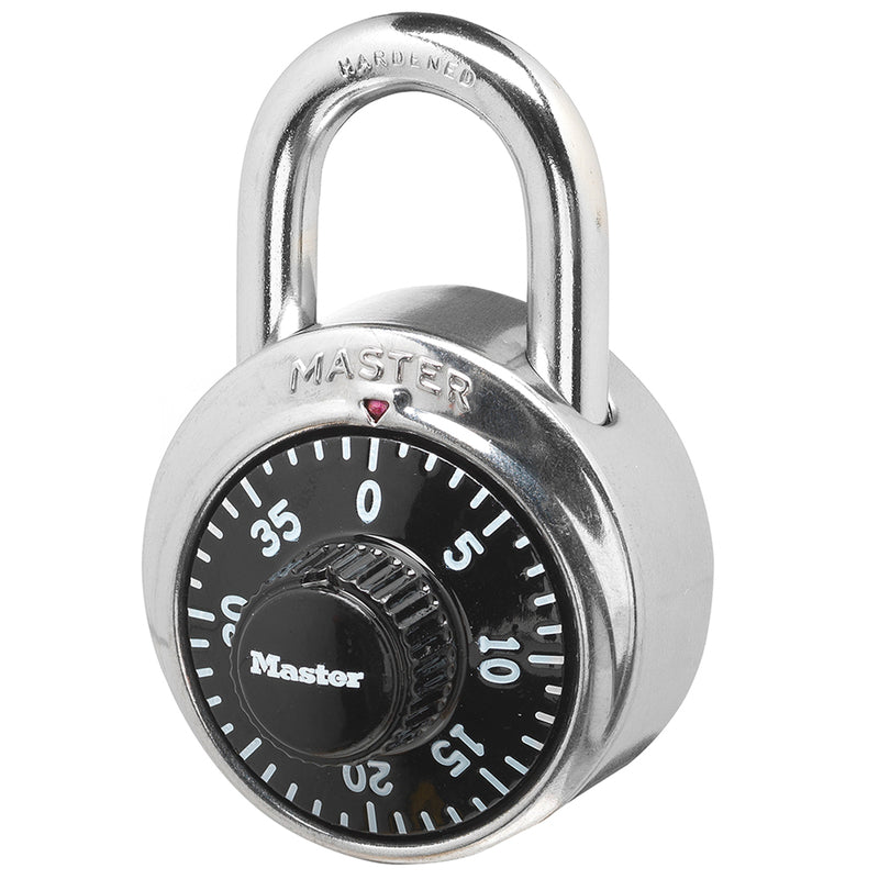 Master Lock 2-9/10 in. H X 1-7/8 in. W Steel Combination Dial Combination Padlock (Pack of 6)