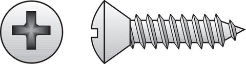 HILLMAN No. 14 in. X 2-1/2 in. L Phillips Oval Head Sheet Metal Screws 1 lb 50 pk