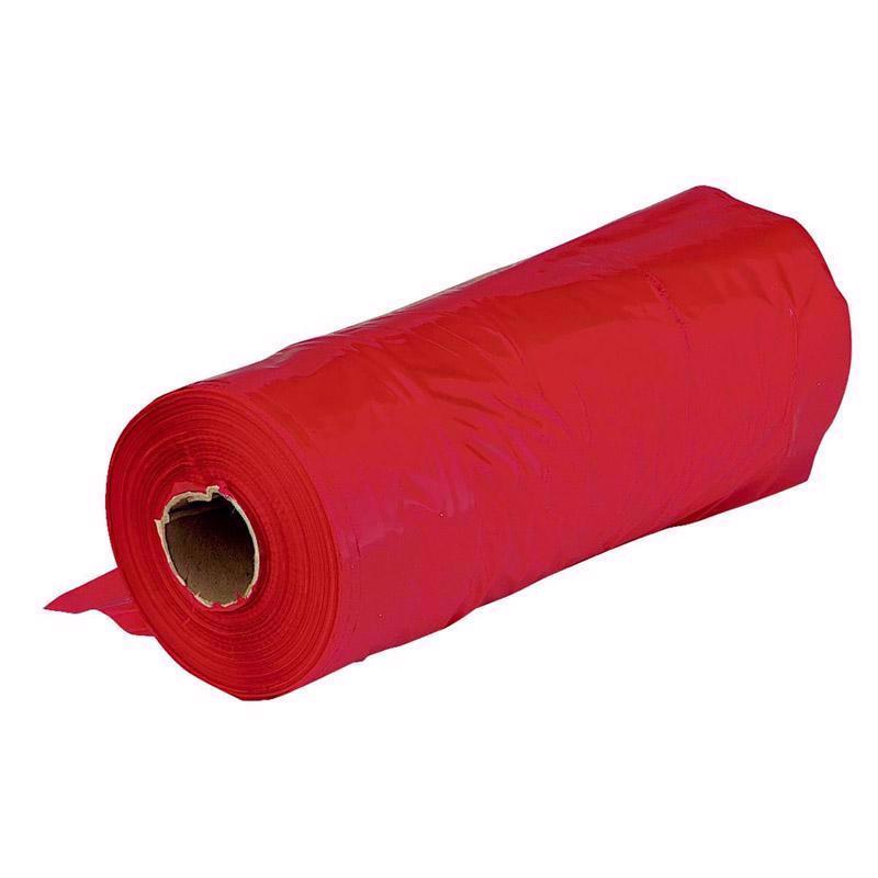 Bandera de peligro Film-Gard 18 pulg. de ancho x 18 pulg. de largo, polietileno rojo