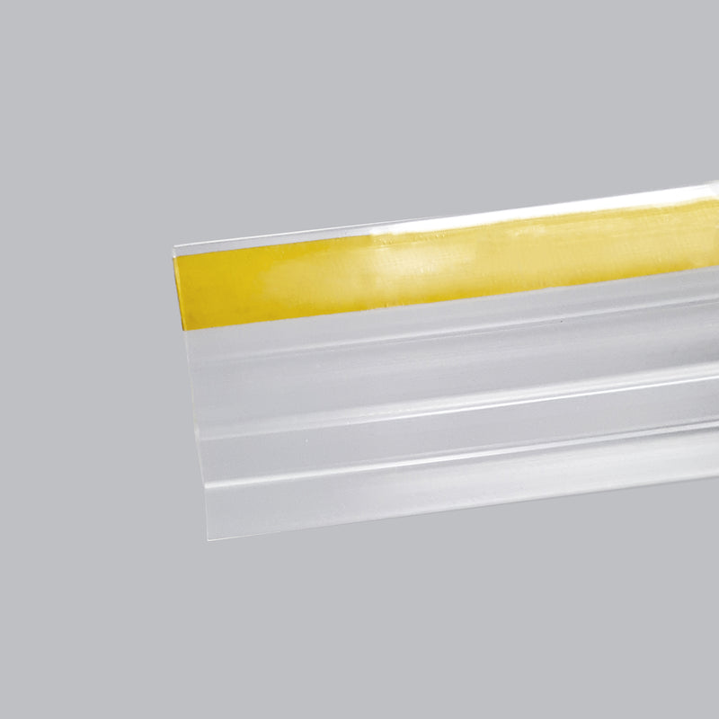 Frost King Burlete transparente de plástico para puerta de patio 84 pulg. de largo x 1.88 pulg. (Paquete de 8)